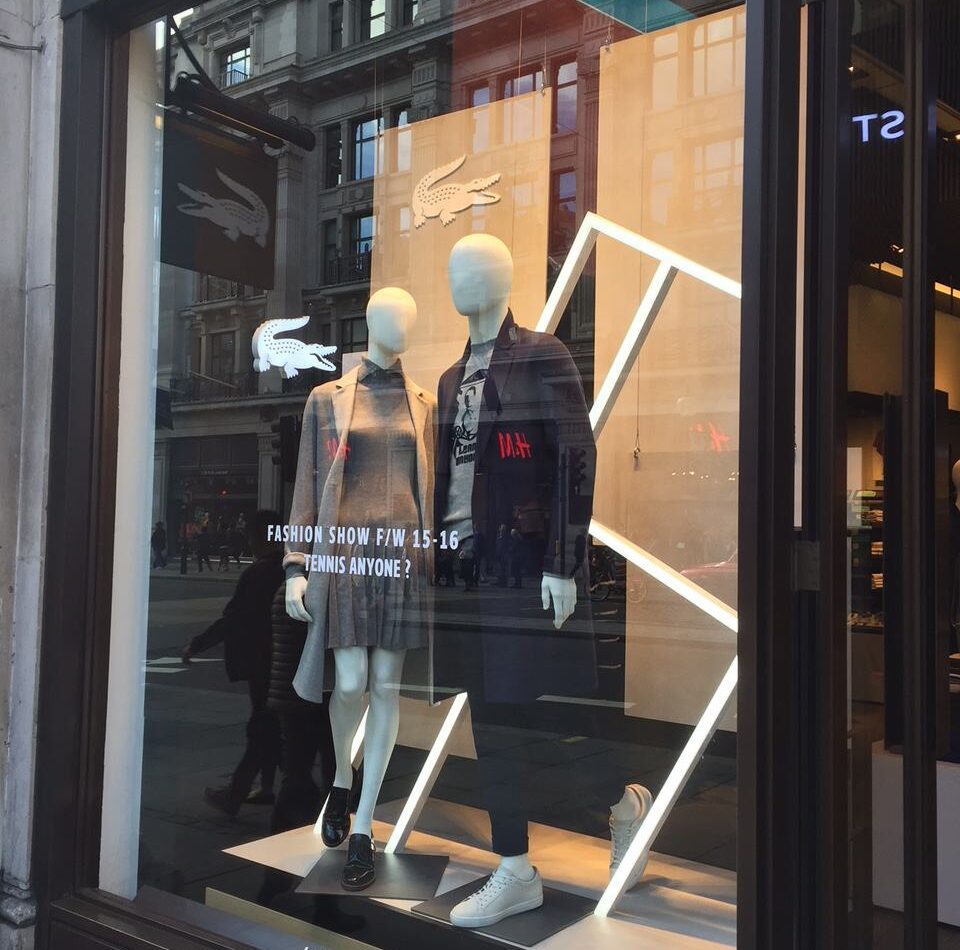 D4R design Lacoste Windows for LFW