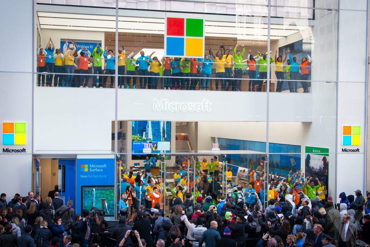 Taking a look at Microsoft flagship store in NYC