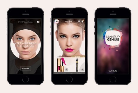 Beauty app face scanner