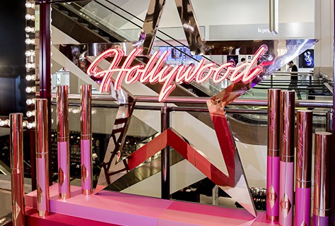 Charlotte Tilbury Hollywood Lips Pop Up Retail Design