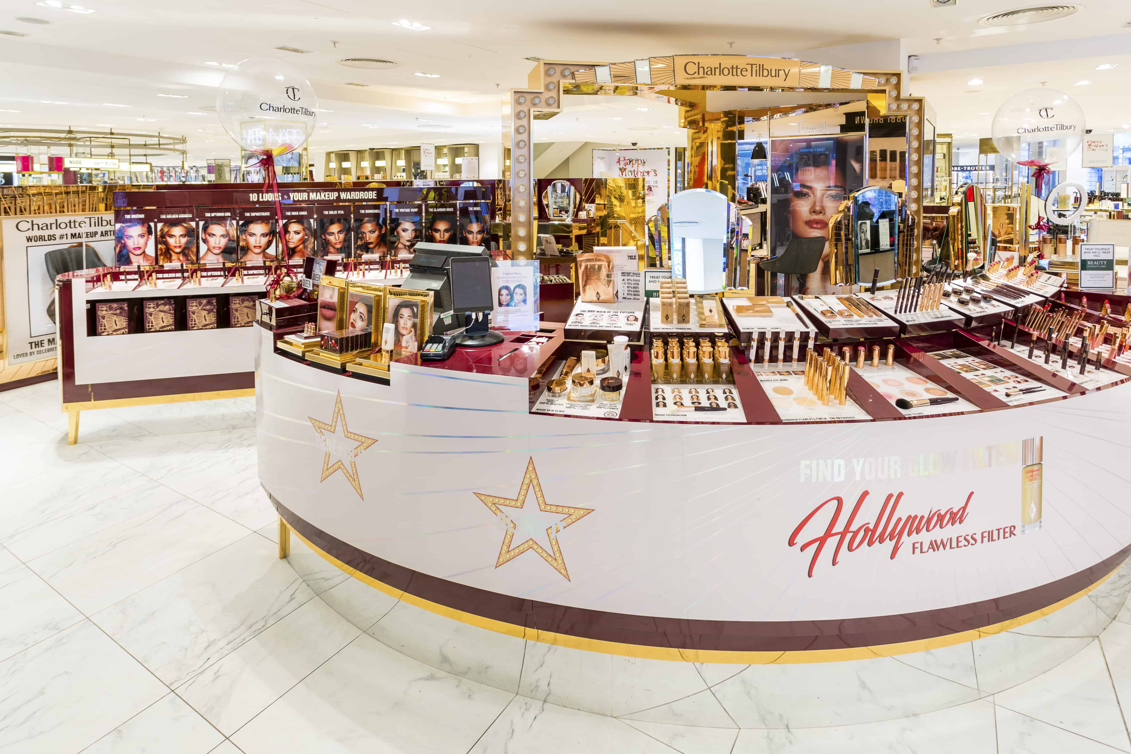 Charlotte Tilbury – Hollywood Flawless Filter in store Display