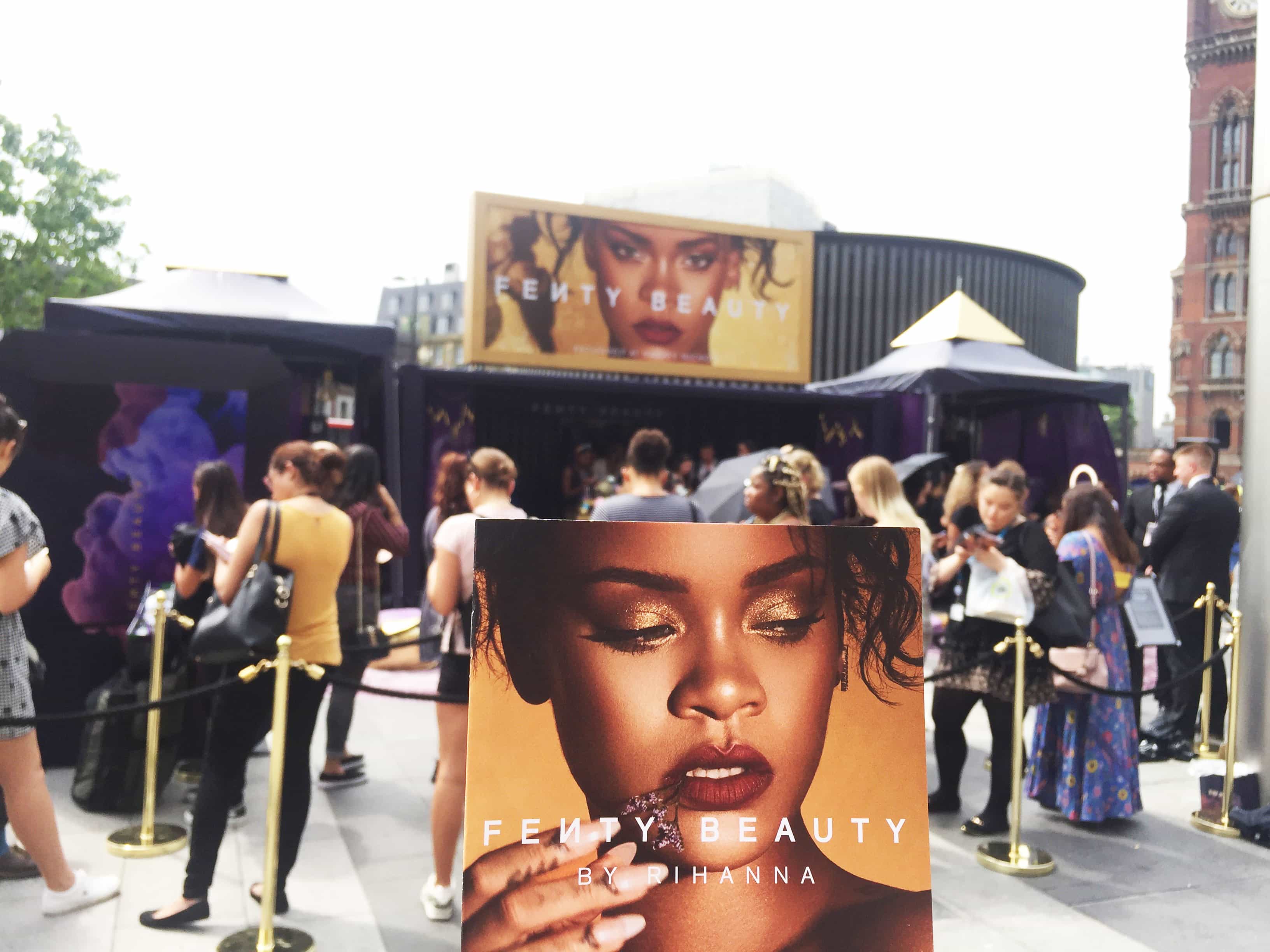 fenty beauty pop up store line