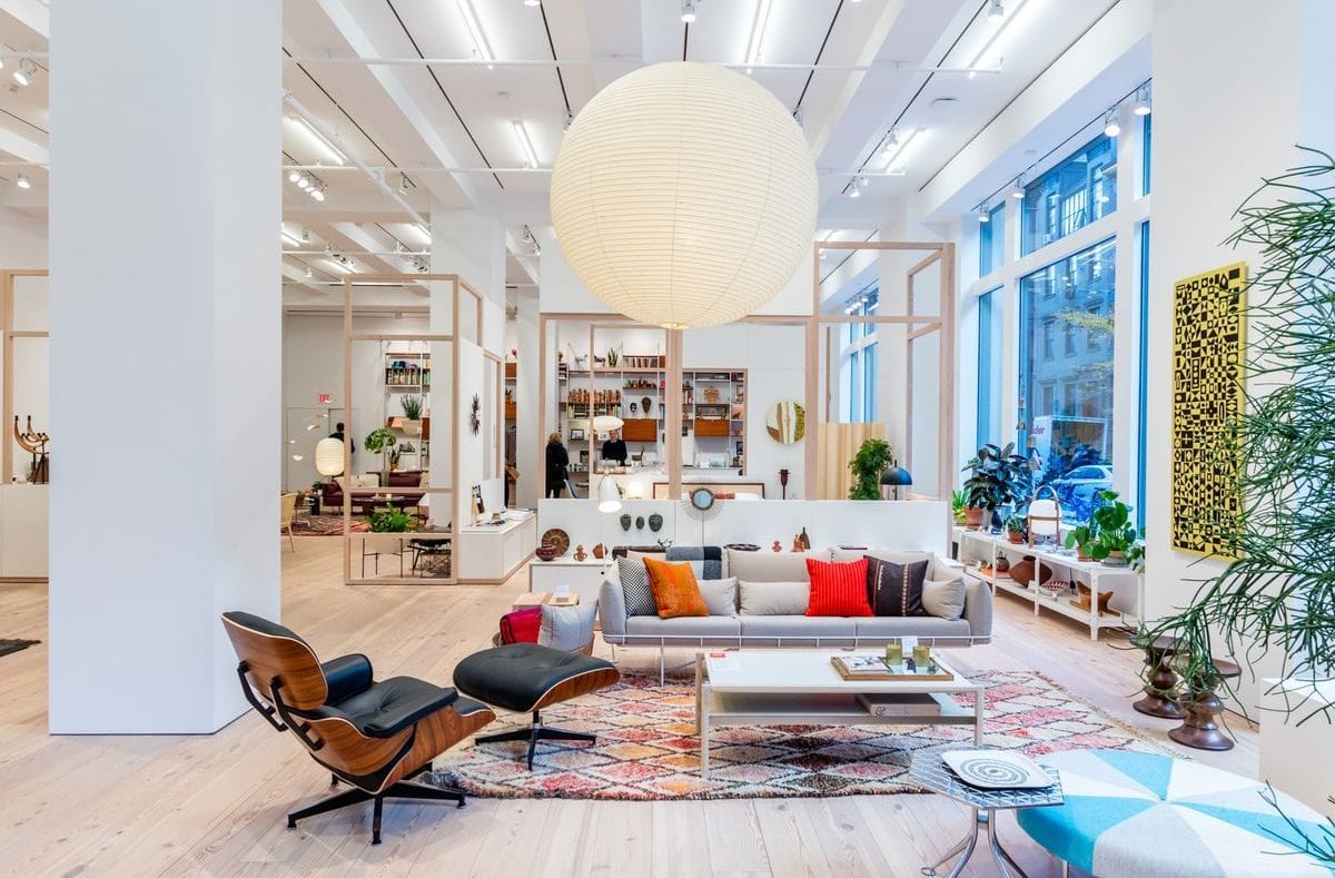 Open and bright interior design example