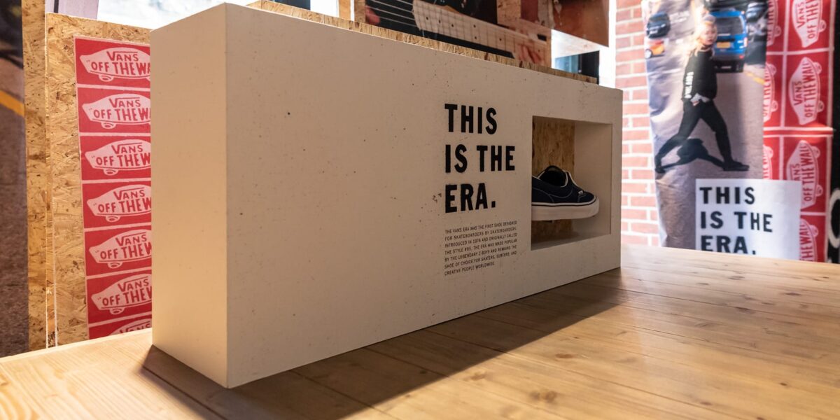 Vans branded display in london shop