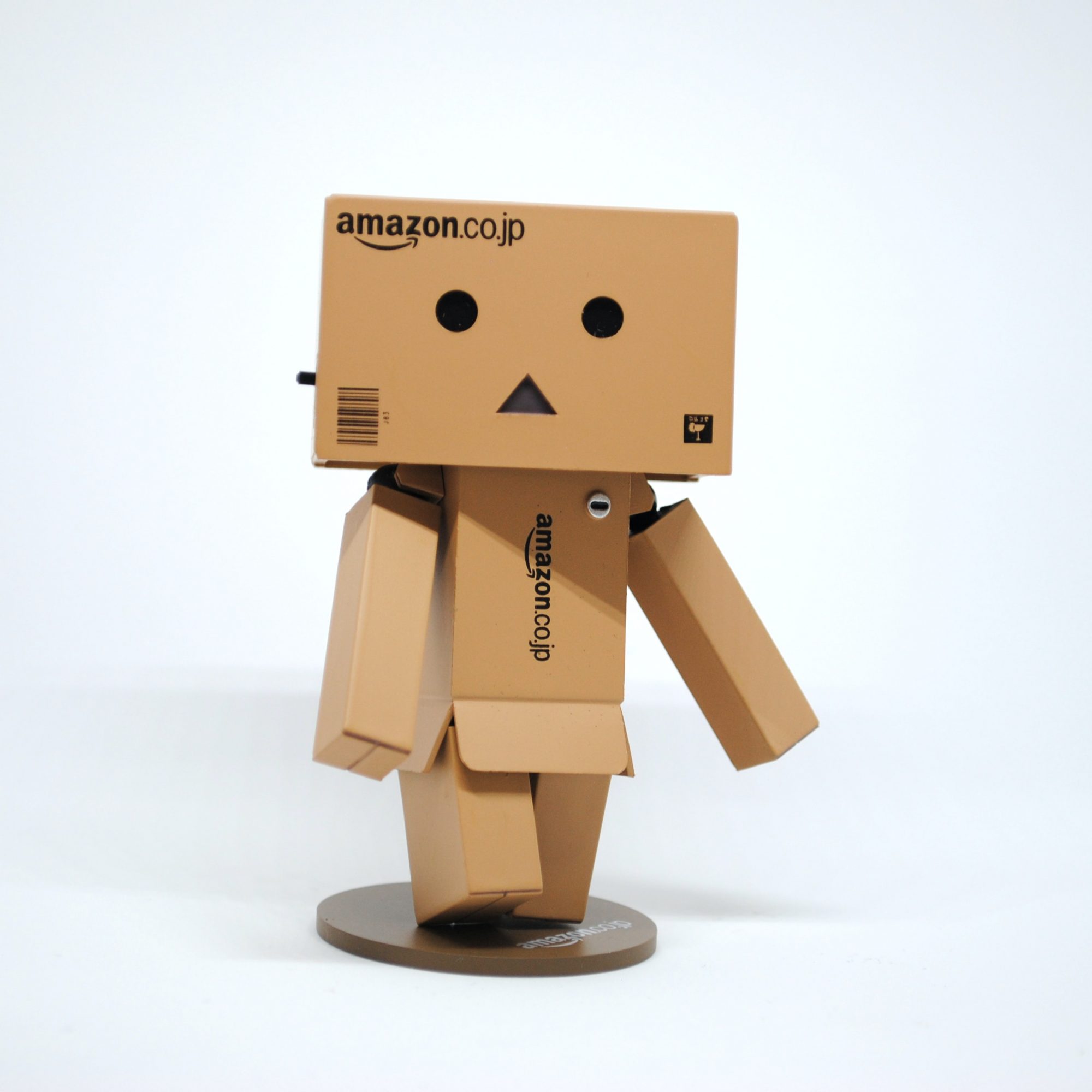 Amazon boxes made into a robot figure
