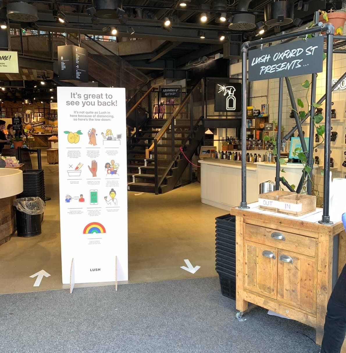 Lush branded store design