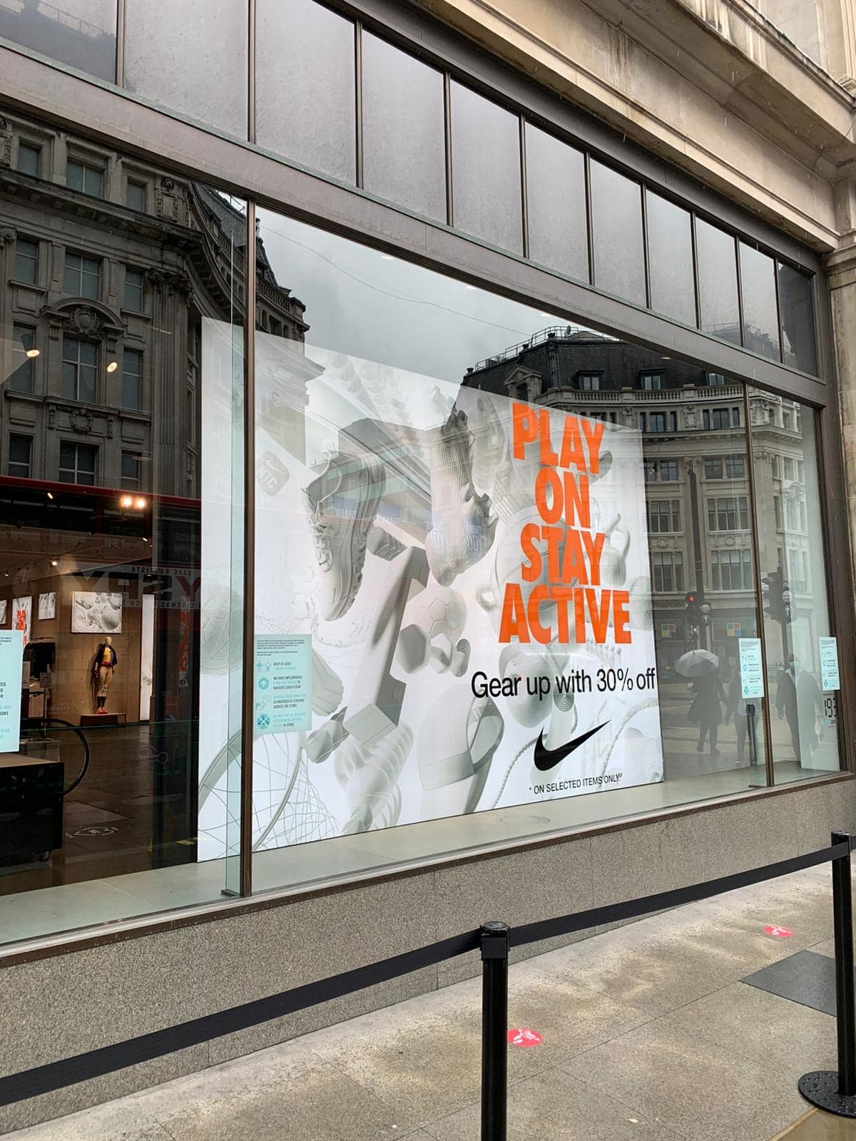 Nike Window Display in london