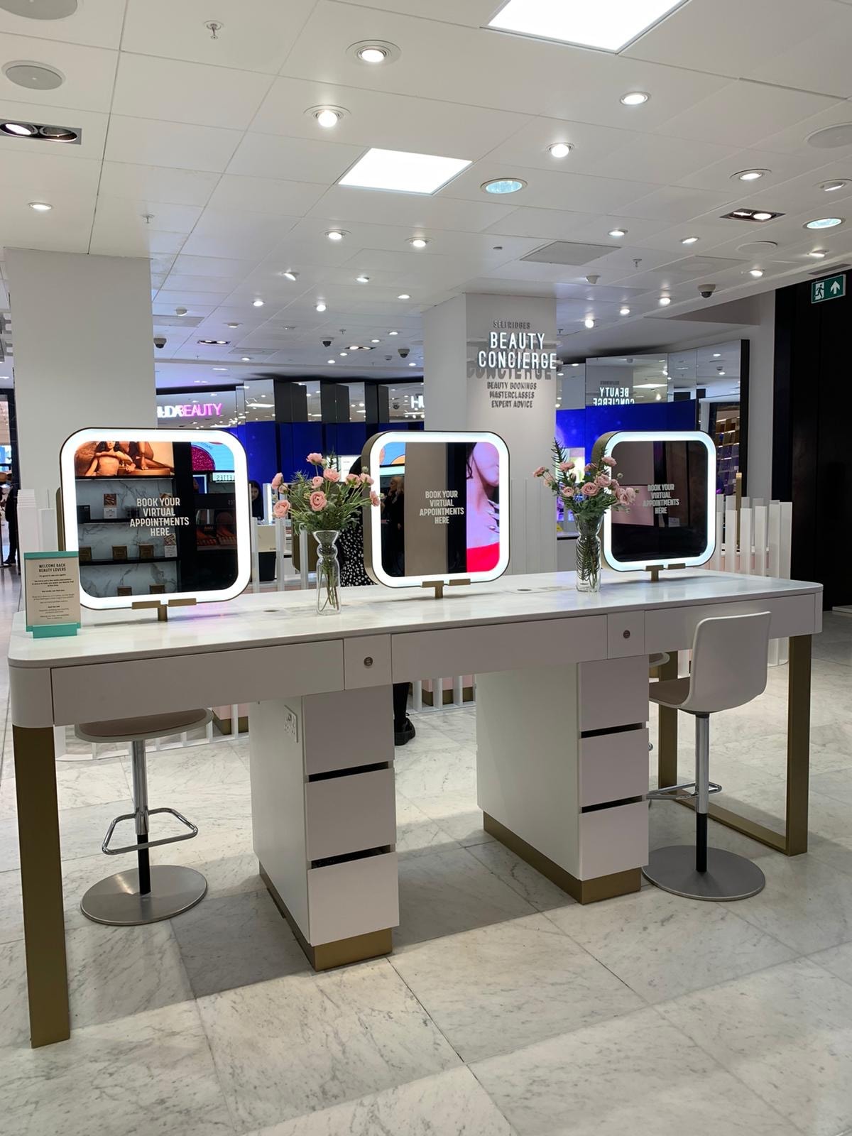Charlotte Tilbury digital integration in store