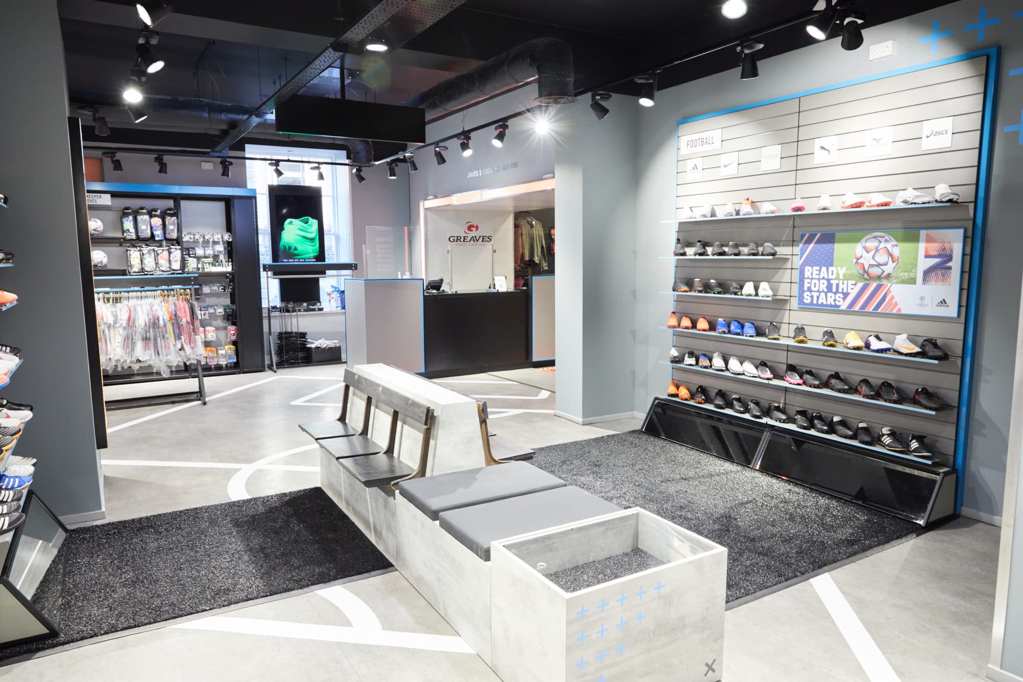 Adidas branded store design