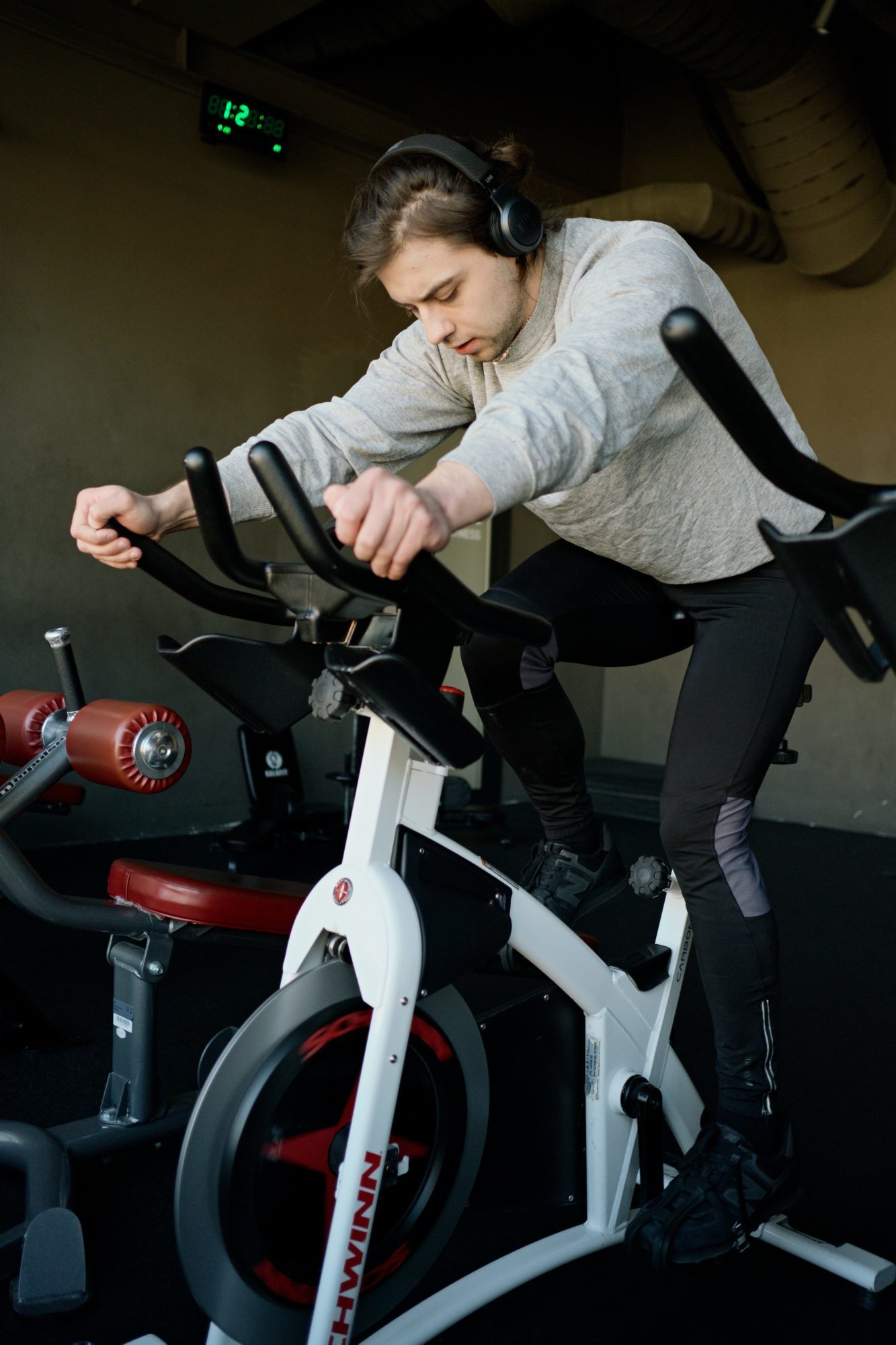 man exercising