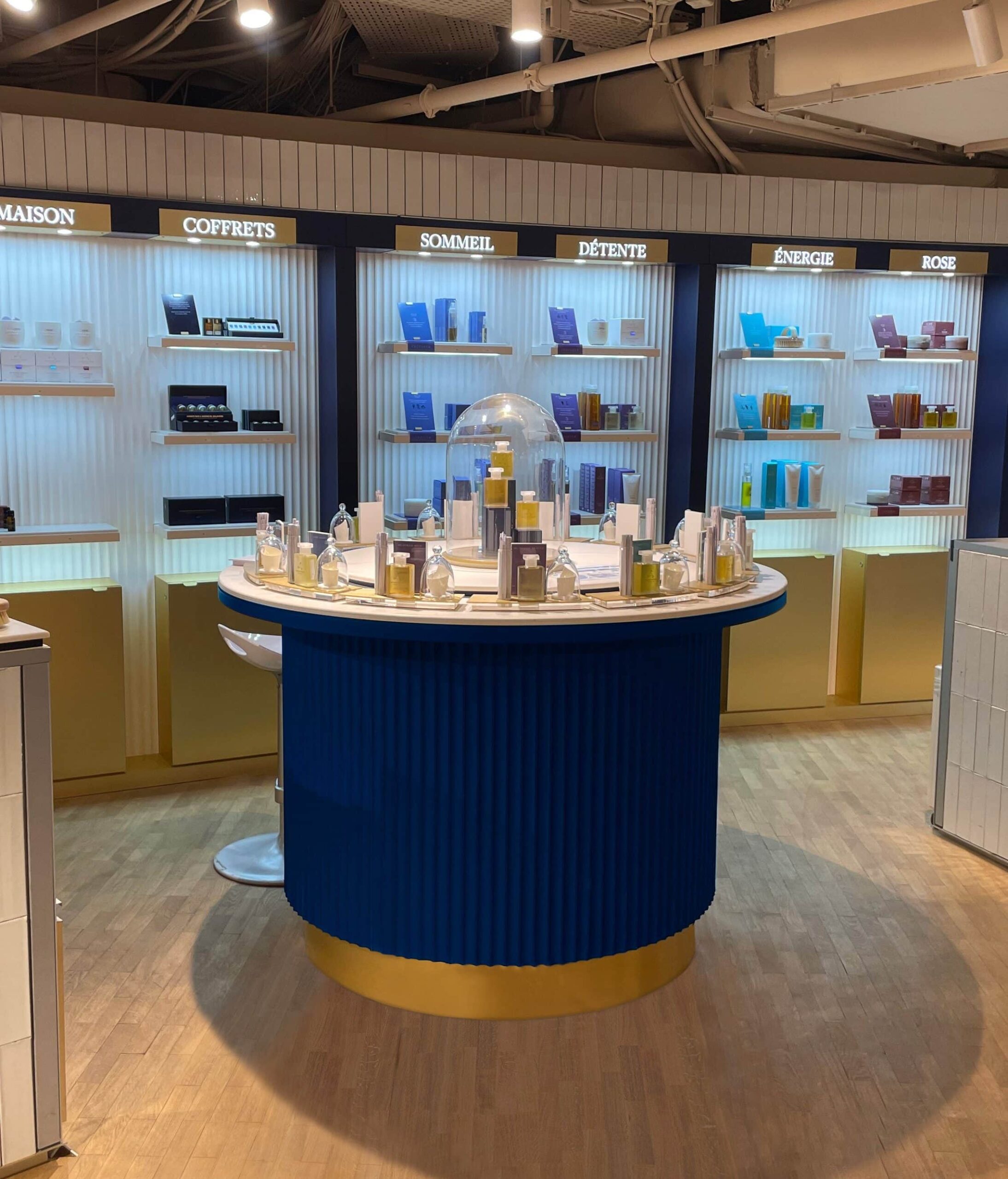 AromaTherapy Associates Cropped - interior retail design