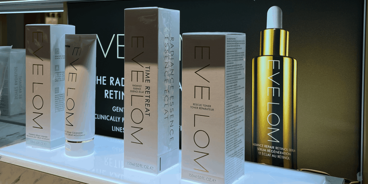 Retail Design - shopping counter - luxury skincare brand, EVE LOM