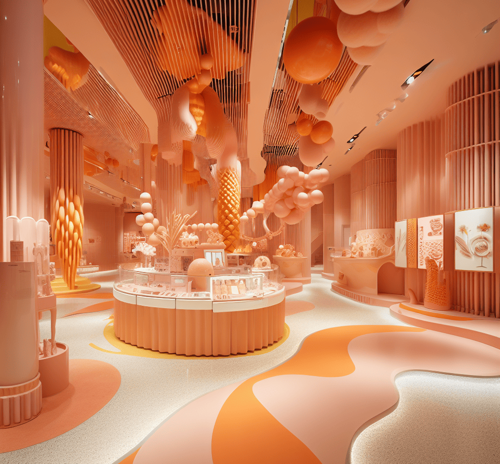 Pantone coloured room