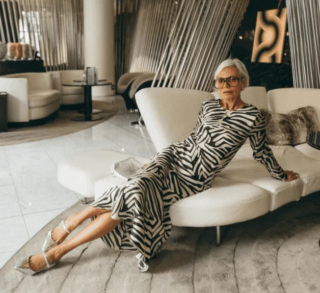 Lady posing in home